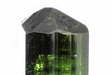 Gemmy, Sharply Terminated Green Elbaite Tourmaline - Brazil #209800-1